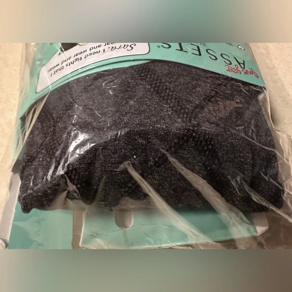 Spanx Love Assets Flipside Diamond Reversible Shaping Tights Black Size 3 New